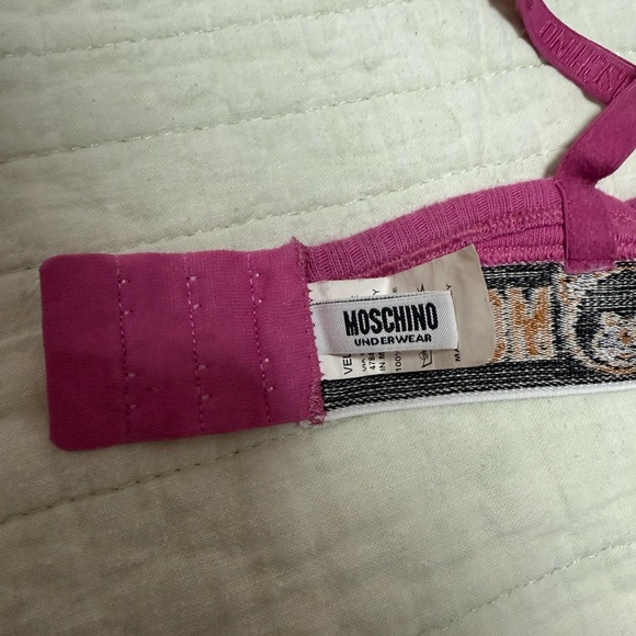 Moschino Pink Bralette with Bear Logo - Picture 3 of 4